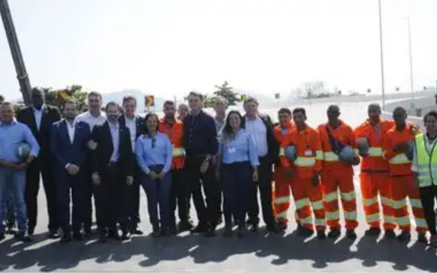 Bolsonaro inaugura alça que liga Ponte Rio-Niterói à Linha Vermelha