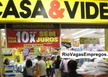LOJAS CASA & VIDEO VAGAS P/ REPOSITOR, AJUDANTE DE DEPOSITO, ESTOQUISTA, OPERADOR CAIXA, JOVEM APRENDIZ – R$ 1.264,00 – COM E SEM EXPERIENCIA – RIO DE JANEIRO