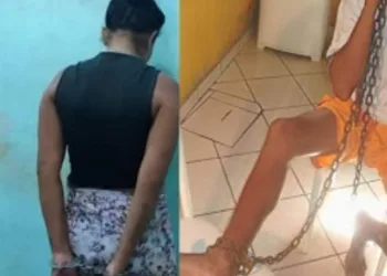 MULHER É PRESA POR MANTER O MARIDO ACORRENTADO EM CASA DURANTE O CARNAVAL