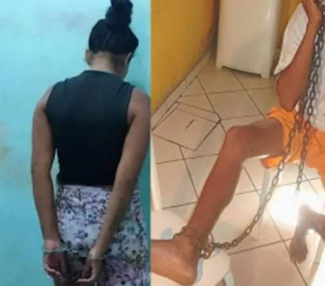 MULHER É PRESA POR MANTER O MARIDO ACORRENTADO EM CASA DURANTE O CARNAVAL