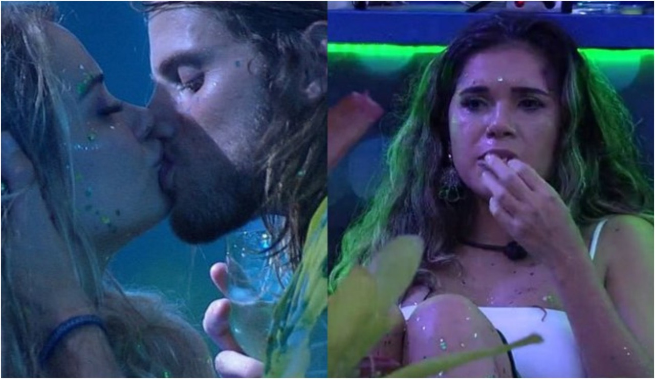BBB20: Gizelly fica aos prantos durante festa, após beijo de Daniel e Marcela