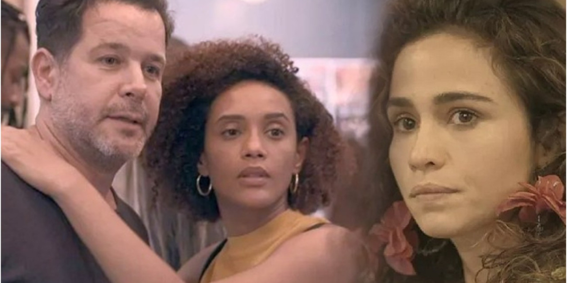 Amor de Mãe: Érica faz barraco na novela Amor de Mãe ao flagrar Raul e Vitória juntos