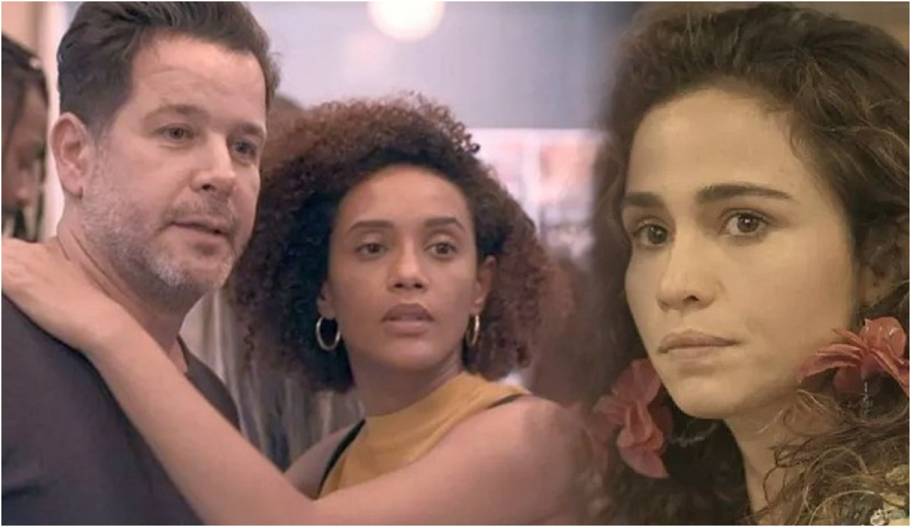 Amor de Mãe: Érica faz barraco na novela Amor de Mãe ao flagrar Raul e Vitória juntos