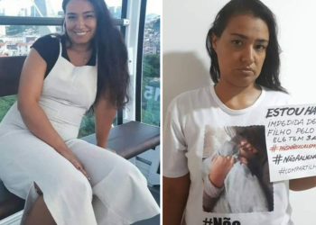 Mulher sofre demais por estar longe do filho