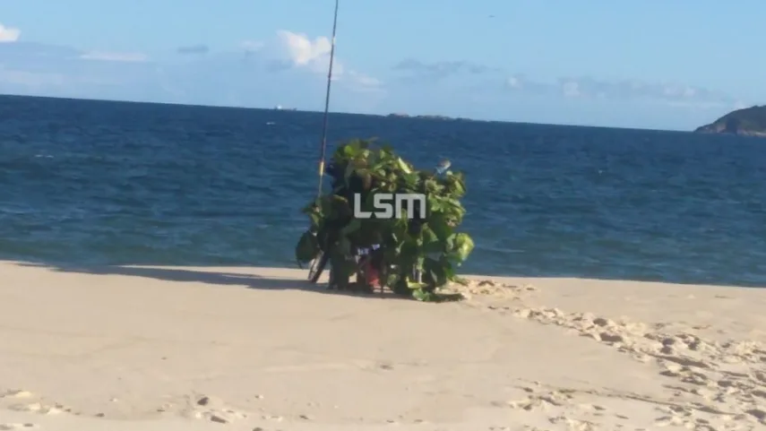 Banhista tenta ‘despistar’ a Guarda Municipal em praia do Rio
