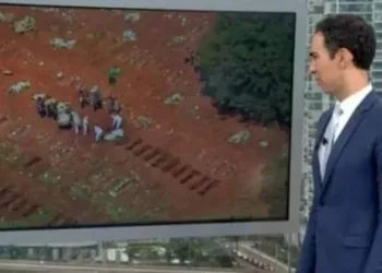 GLOBO MOSTRA ENTERRO DE MORTOS POR CORONAVÍRUS E WEB RECLAMA