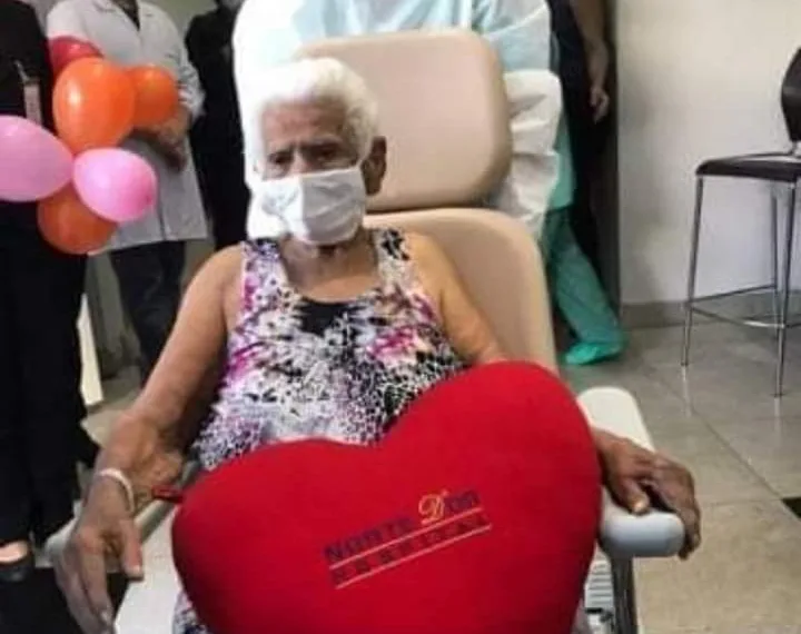IDOSA DE 101 ANOS ESTÁ CURADA E TEM ALTA NO RIO APÓS OITO DIAS INTERNADA COM COVID-19