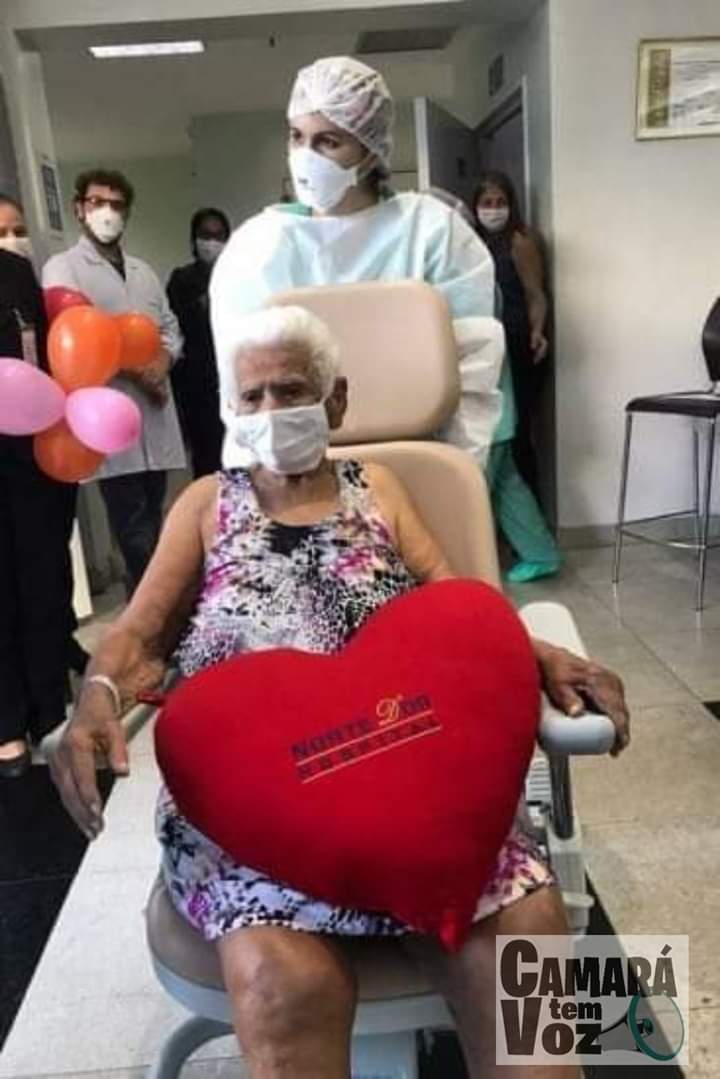 IDOSA DE 101 ANOS ESTÁ CURADA E TEM ALTA NO RIO APÓS OITO DIAS INTERNADA COM COVID-19