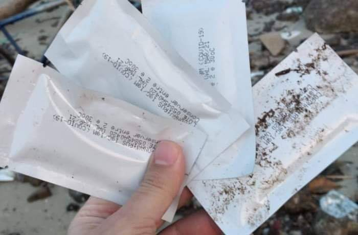 TESTES LACRADOS DE COVID-19 SÃO ENCONTRADOS EM PRAIA DO RIO