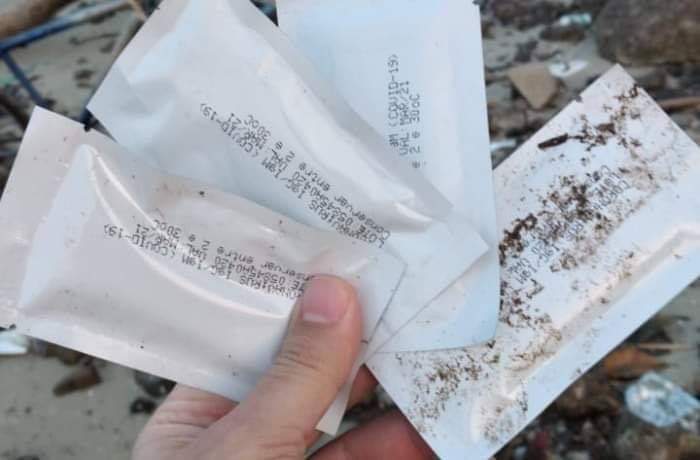 TESTES LACRADOS DE COVID-19 SÃO ENCONTRADOS EM PRAIA DO RIO