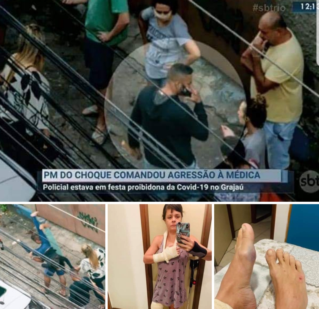 PM DO CHOQUE COMANDOU AGRESSÃO A MÉDICA NO RIO