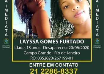 ADOLESCENTE ESTÁ DESAPARECIDA EM CAMPO GRANDE