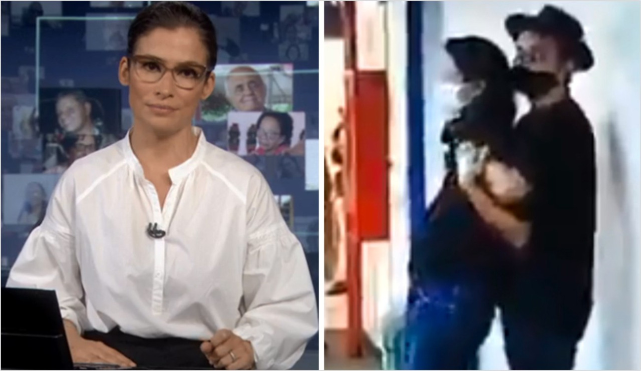 Vídeo: homem invade a Globo atrás de Renata Vasconcellos e faz repórter de refém*