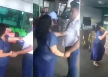 Vídeo: mulher diz que é serva de Deus, mas espanca homossexual de forma covarde