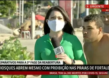 Homem invade Reportagem  AO VIVO da GloboNews e grita ‘Globo lixo’