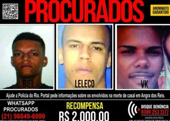 Disque Denúncia pede informações sobre envolvidos na morte de casal de enfermeiros em Angra