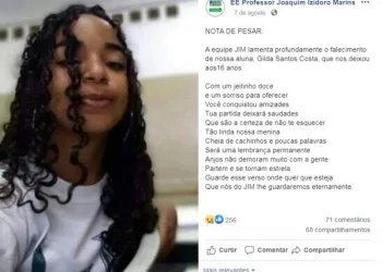 Adolescente  de 16 anos morre vítima da Covid-19 dias depois de dar à luz; amigos fazem homenagem