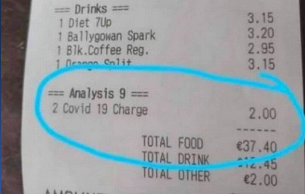 Bar gera revolta ao cobrar ‘Taxa de Covid-19’