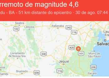 Novos tremores de terra são registrados no interior da Bahia
