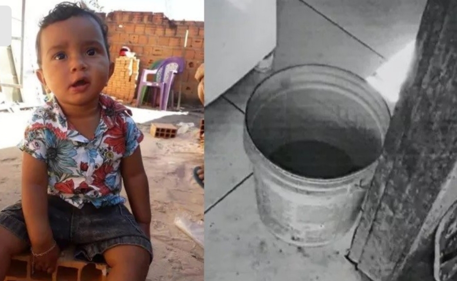 Bebê de 1 ano morre afogado em balde quando mãe limpava a casa
