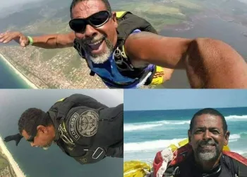 PARAQUEDISTA MORRE AO SALTAR DE PARAQUEDAS NA ZONA OESTE ( VIDEO FORTE)