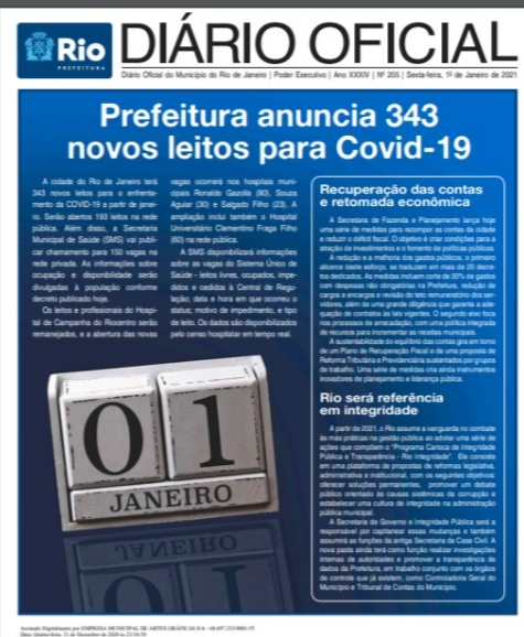 Prefeitura anuncia 343 novos leitos para Covid-19