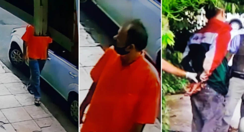 Homem com covid-19 é preso após cuspir na mão e espalhar em maçanetas de carros