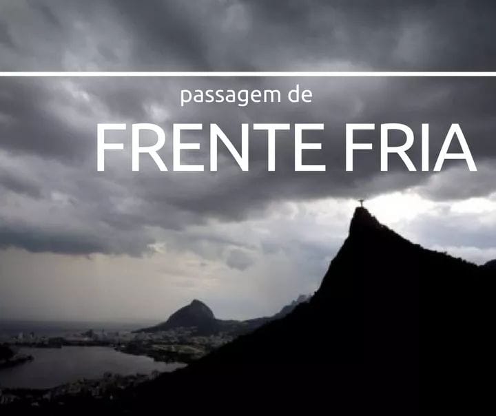 PASSAGEM DE FRENTE FRIA PODE TRAZER CHUVA A PARTIR DESTA QUARTA-FEIRA (16/06)