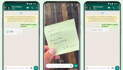 WhatsApp lança função para enviar foto temporária com visualização única