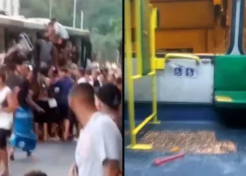 Trinta ônibus são depredados em domingo de forte calor e praias lotadas no Rio