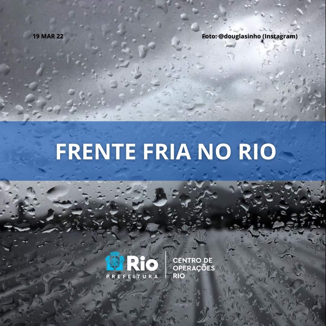 FRENTE FRIA SE APROXIMA DA REGIÃO SUDESTE: VENTOS PODEM SER FORTES NESTE SÁBADO (19/03)