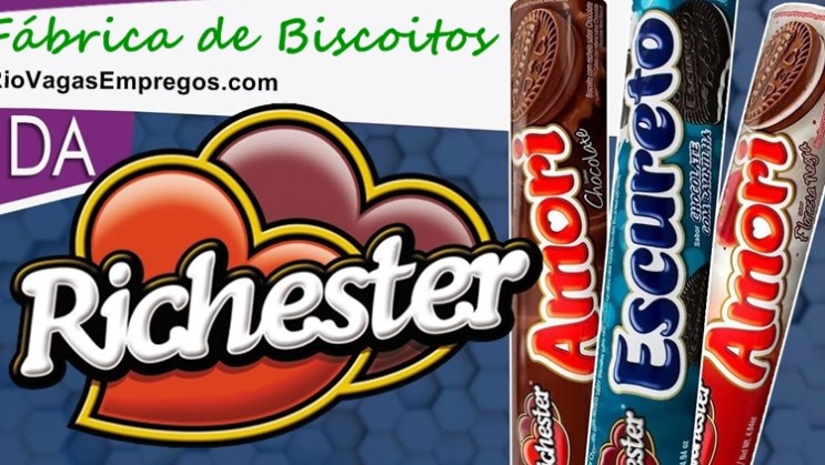 RICHESTER VAGAS PARA AUXILIAR DE PRODUÇÃO, JOVEM APRENDIZ – FABRICA DE BISCOITOS – RJ