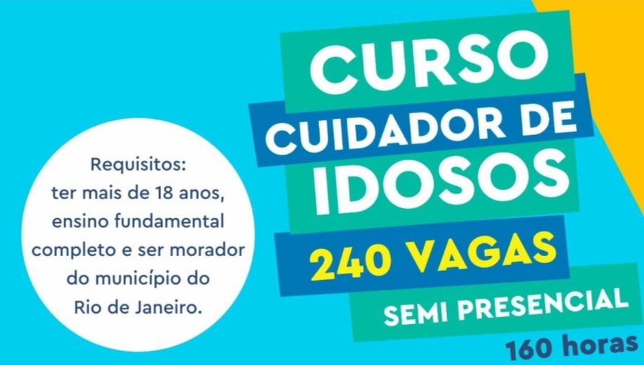 Prefeitura do Rio oferece 240 vagas para curso de cuidador de idosos