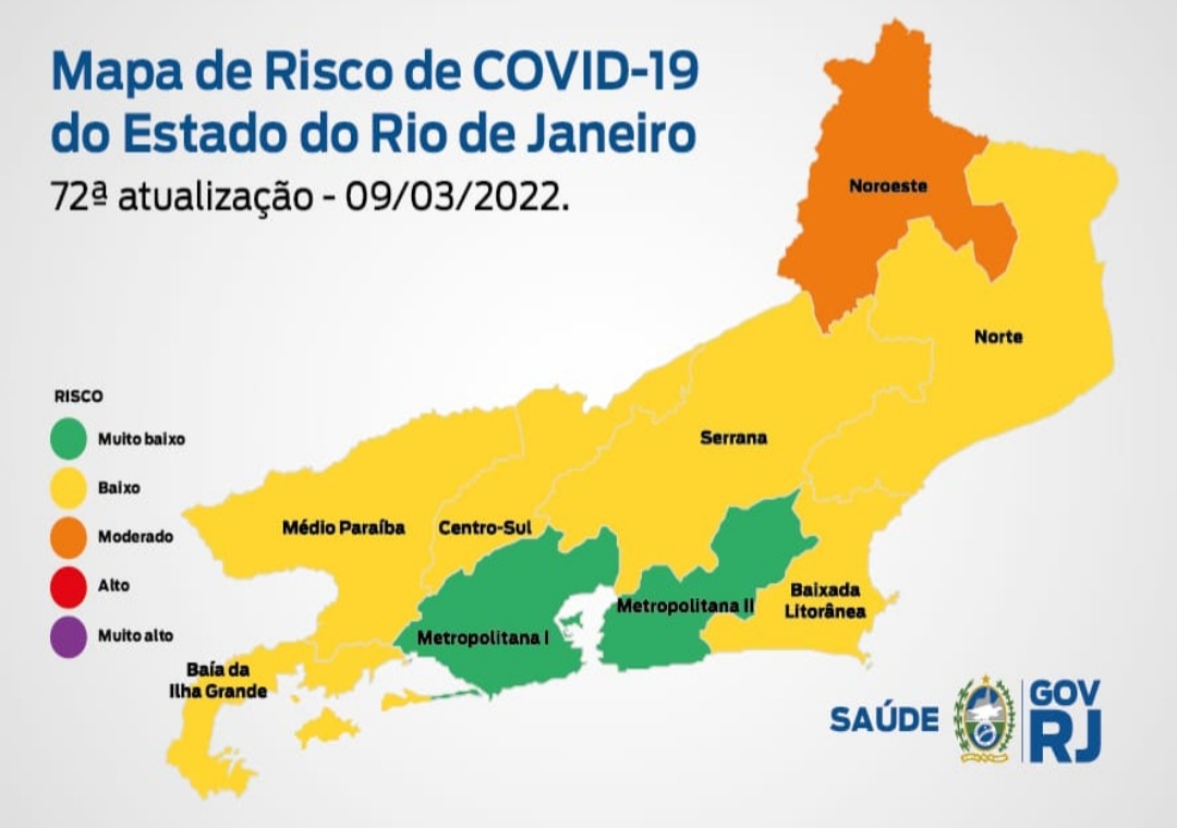 Mapa de Risco da Covid-19: Rio de Janeiro volta para bandeira verde