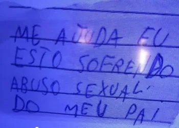 Criança pede ajuda em bilhete e padrasto acaba preso : ‘estou sofrendo abuso sexual’