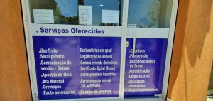 Cartório fechado em Pedra de Guaratiba
