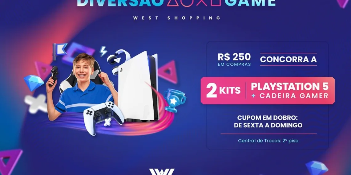 West Shopping promove campanha “Diversão Game” neste Dia das Crianças