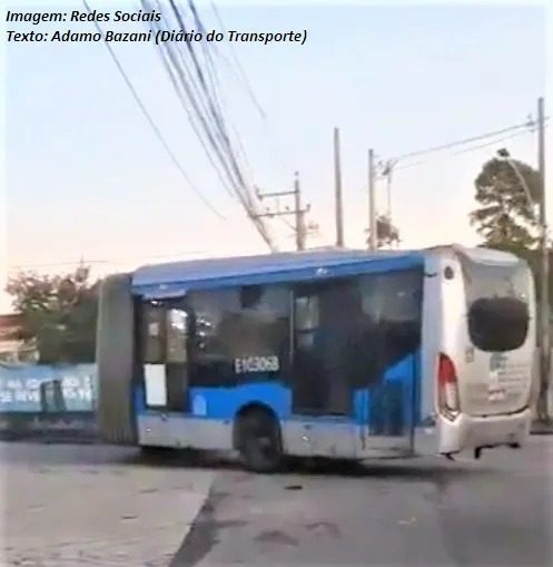 É Fake!!! Imagem de ônibus articulado que se dividiu ao meio no BRT do Rio de Janeiro, diz Mobi-Rio