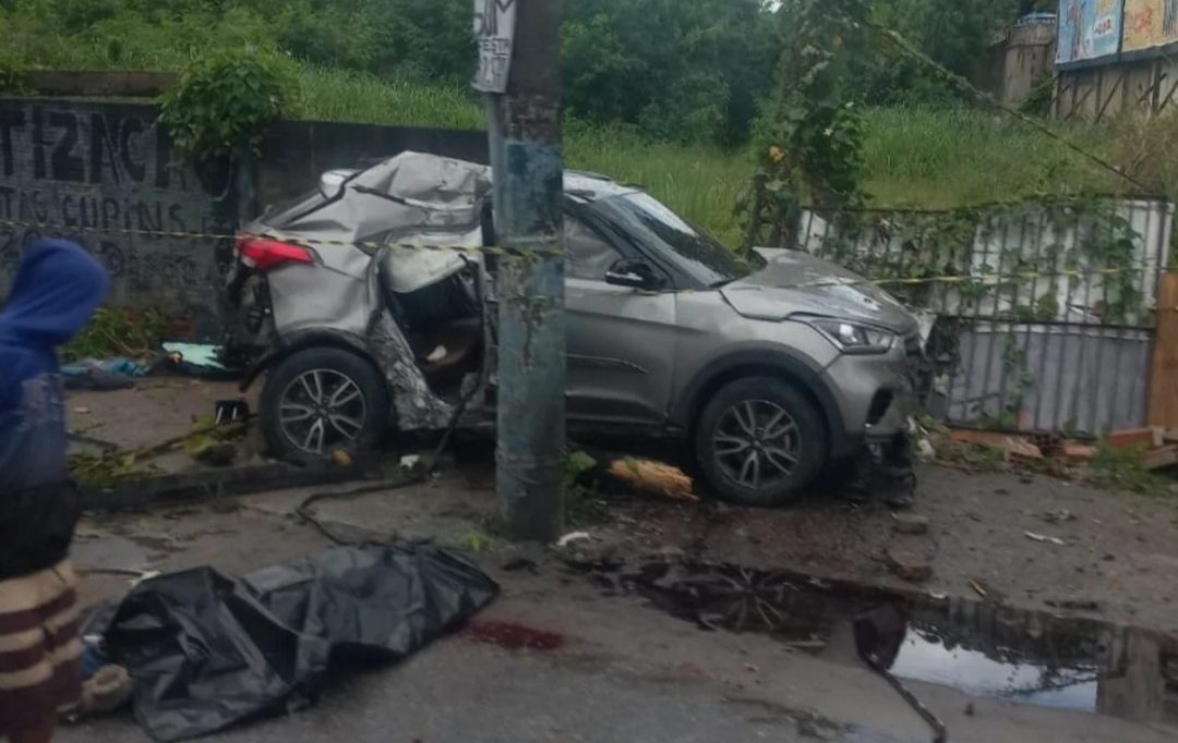 Acidente no RJ deixa um morto e bebê e criança feridos