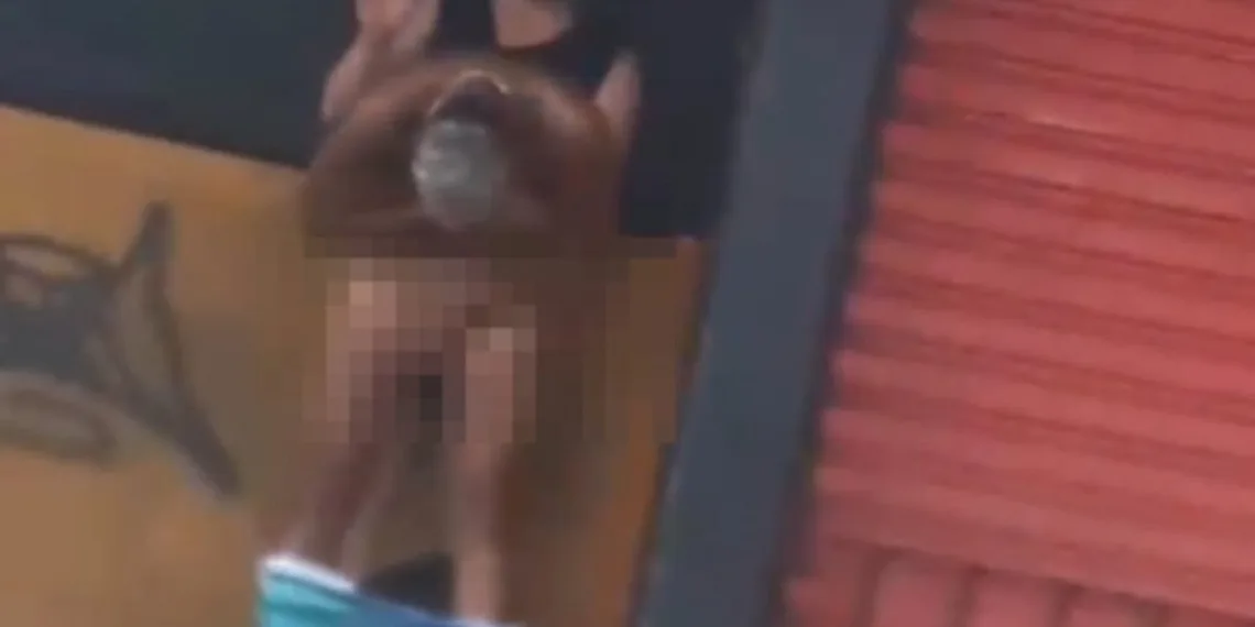 Vídeo mostra um casal realizando atos sexuais em plena luz do dia no Rio.