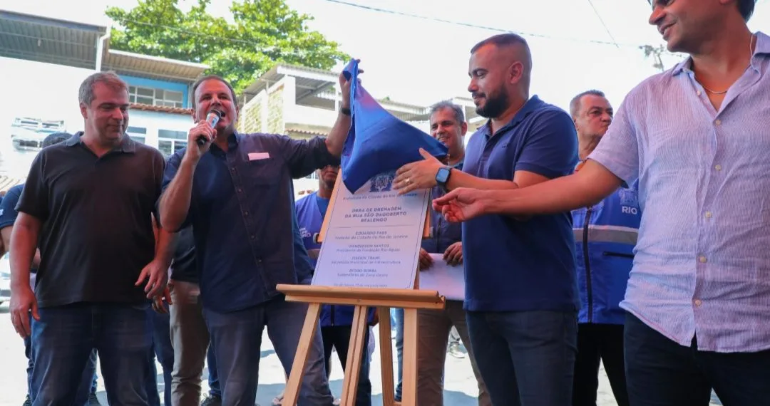 Prefeitura do Rio entrega obras de drenagem em comunidade na Zona Oeste