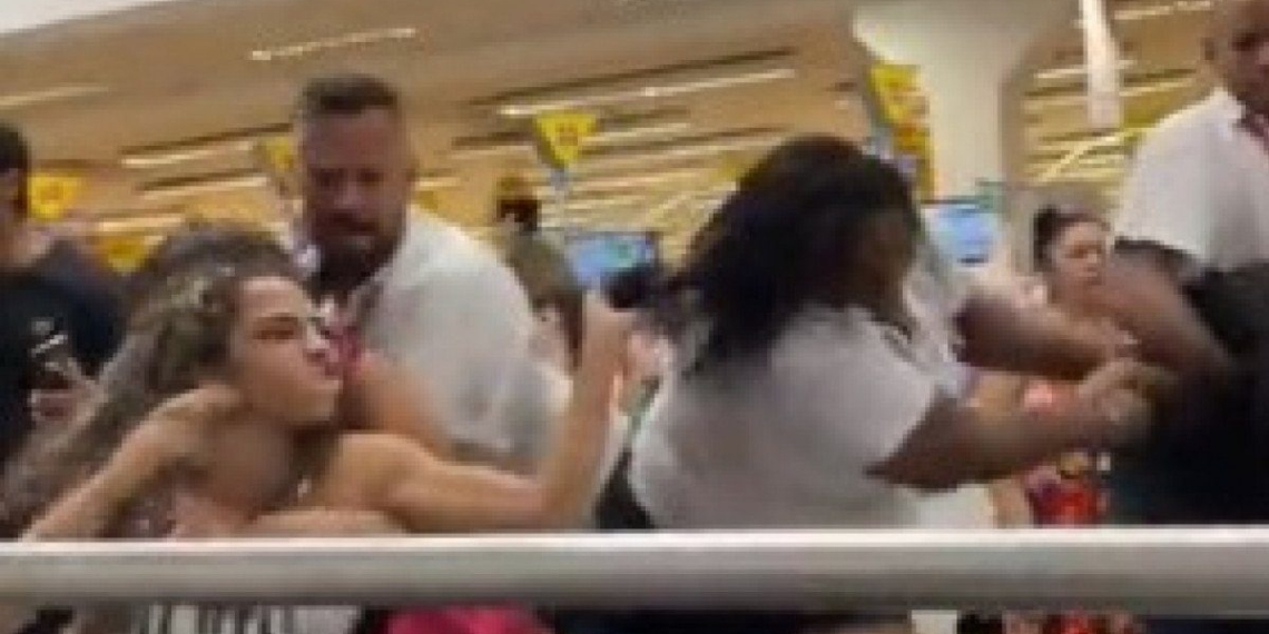 Vídeo: Mulheres brigam em mercado após tentativa de furto de ovos de Páscoa