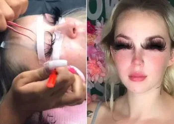 Esteticista é criticada por aplicar cílios extremos em clientes: ‘Vai sair voando’