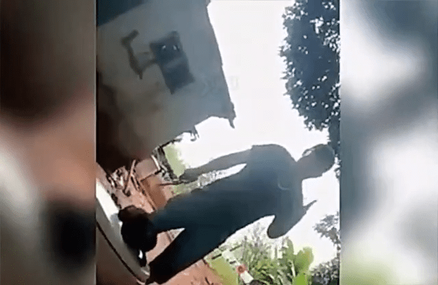 UM HOMEM FILMOU O MOMENTO DE SUA PRÓPRIA MORTE