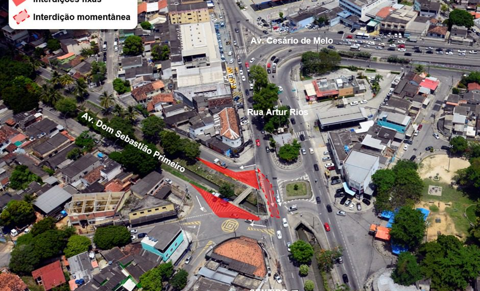 Interdições para as obras do Anel Viário de Campo Grande iniciam na próxima segunda-feira