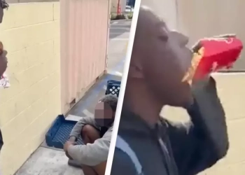 YouTuber é criticado após comprar comida para mendigo e comer na frente dele