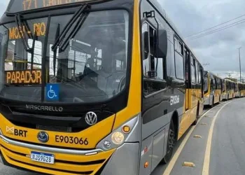 Renovação do BRT: novos ônibus chegam à Avenida Cesário de Melo, no Corredor Transoeste