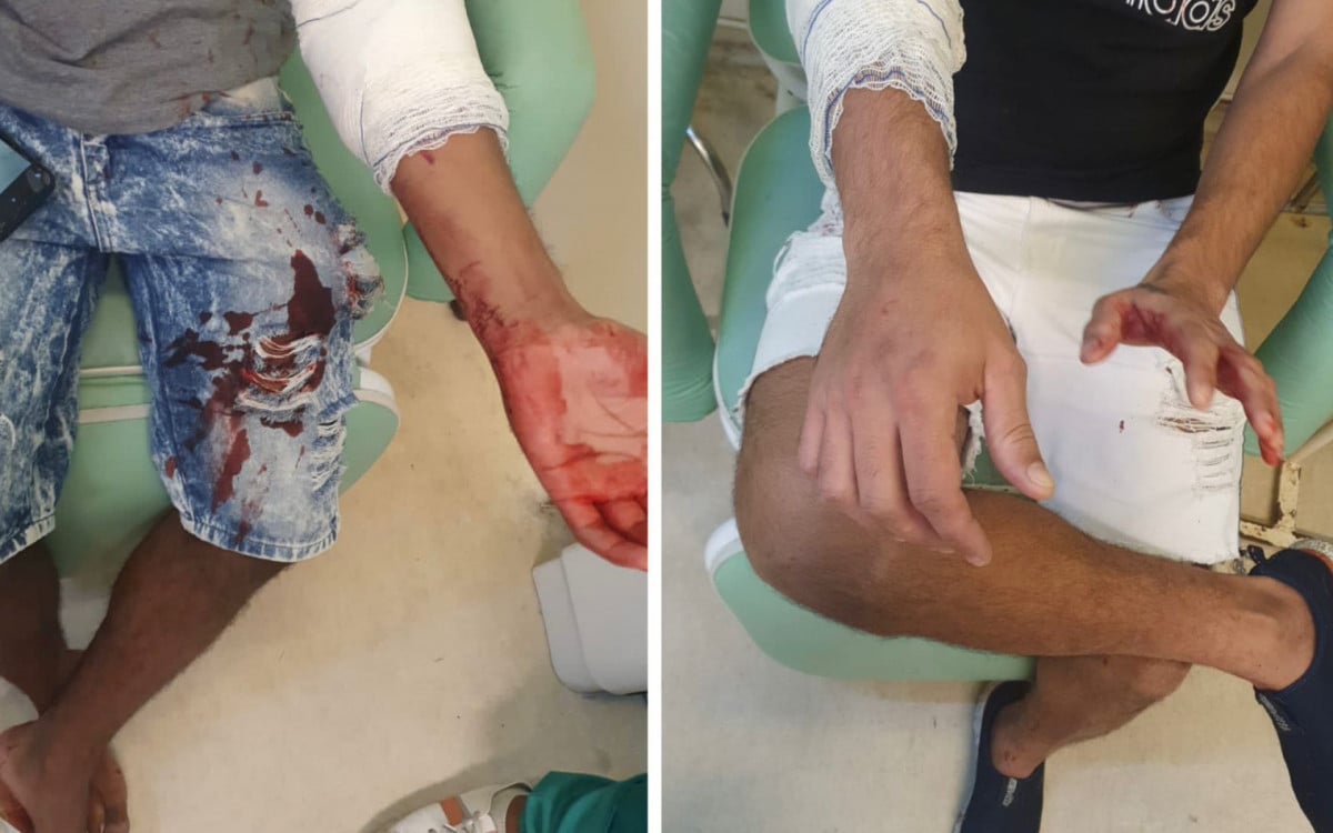 Um homem foi preso por esfaquear dois amigos após discussão em bar