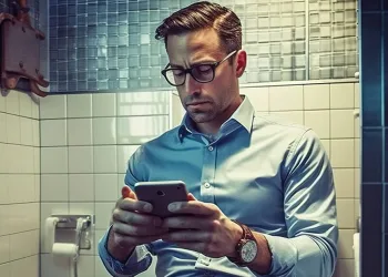 Essa é a razão pela qual você não deve levar o celular para o banheiro