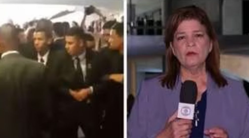 Repórter da tv Globo é agredida por seguranças de Maduro